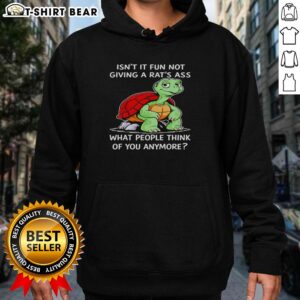 Comfortable hoodie featuring 'Isn't It Fun Not Caring What People Think?' design, perfect for casual wear and self-expression.