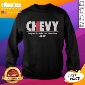 Premium Chevrolet sweatshirt designed to make your heart race, featuring a stylish logo and comfortable fit for enthusiasts.