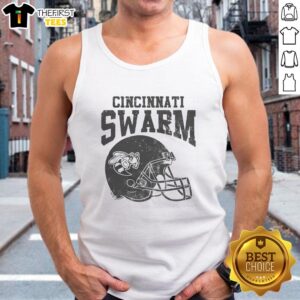 Premium Cincinnati Swarm Tank Top featuring a stylish design, perfect for summer wear and sports enthusiasts.