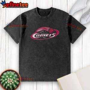 Nice Houston Comets 97 washed t-shirt featuring vintage design and vibrant colors, perfect for sports fans and collectors.