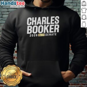 Premium Charles Booker for U.S. Senate 2026 hoodie, featuring campaign logo and stylish design for supporters.