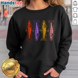 Original Rainbow Trout Fish Retro 80s Sweatshirt featuring vibrant trout graphic and classic 80s style for fishing enthusiasts.