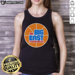 Premium vintage tank top featuring Big East Tournament National Champions and NCAA Final Four graphics.