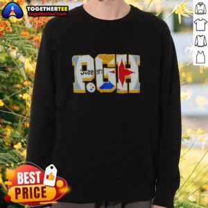 Pretty Pittsburgh Steelers NFL graphic sweatshirt showcasing team pride with vibrant colors and stylish design.