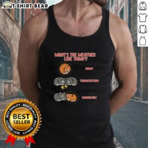 Meoweather tank top featuring fun weather-themed design, perfect for casual summer outfits and weather enthusiasts.
