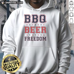 Original BBQ Beer Freedom Stars Hoodie featuring a stylish design perfect for casual wear and BBQ enthusiasts.