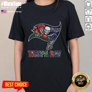 Original Tampa Bay Buccaneers NFL logo ladies tee featuring vibrant team colors and design, perfect for sports fans.