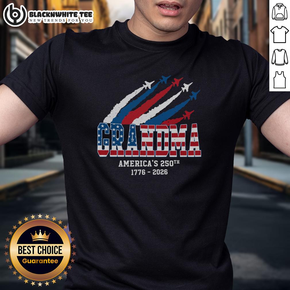 Awesome American 250Th Anniversary Grandma T Shirt Awesome American 250th Anniversary Grandma T-Shirt featuring patriotic design and festive colors for celebrating America.