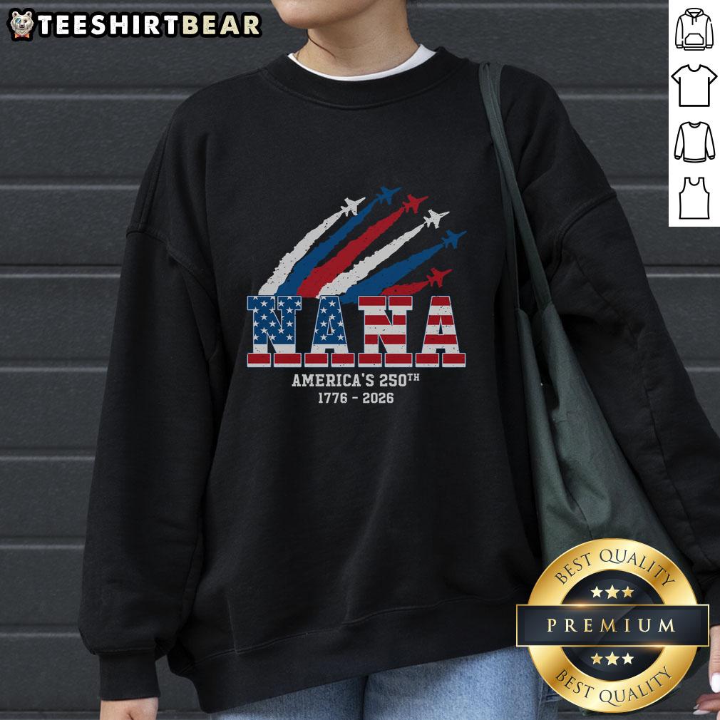 awesome-american-250th-anniversary-nana-sweatshirt Awesome American 250th Anniversary Nana Sweatshirt in vibrant colors, celebrating America's milestone with style.