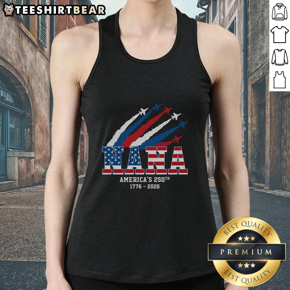 awesome-american-250th-anniversary-nana-tank-top Awesome American 250th Anniversary Nana Tank Top featuring patriotic design and comfortable fit for celebrating the USA.