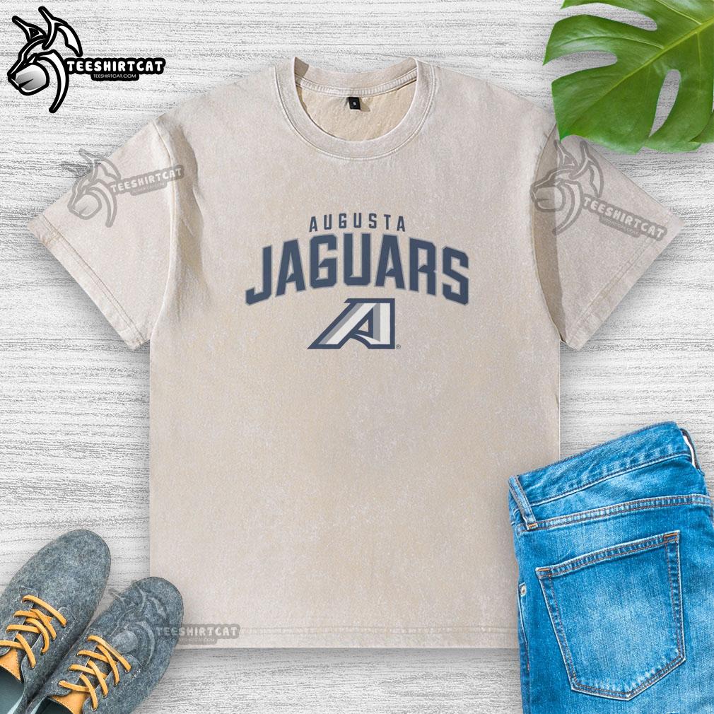 awesome-augusta-jaguars-classic-logo-washed-t-shirt Awesome Augusta Jaguars Classic Logo Washed T-Shirt featuring a vintage design and comfortable fit for fans.