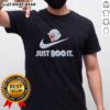 Awesome Boo The Super Mario Games 'Just Boo It' T-Shirt featuring a playful Boo character in vibrant colors.