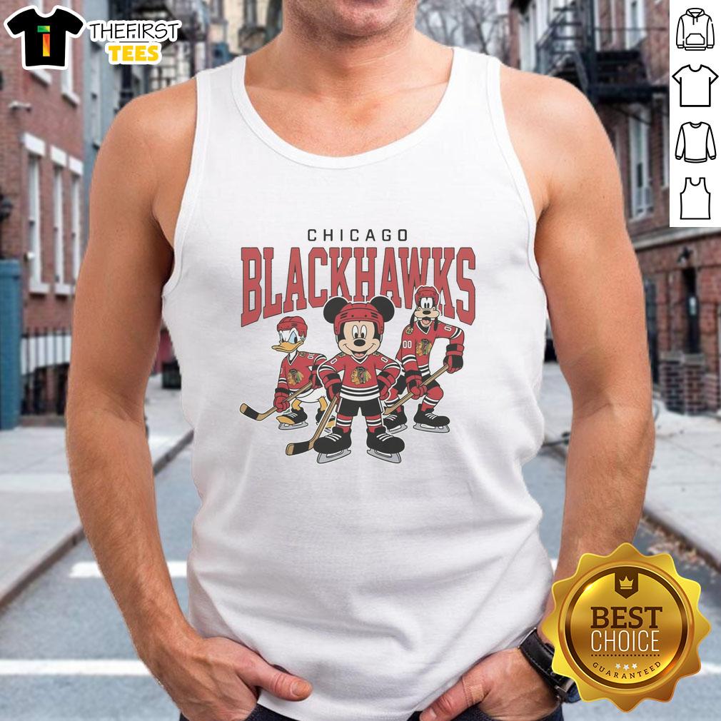 awesome-chicago-blackhawks-disney-team-ice-hockey-tank-top Alt Text: Awesome Chicago Blackhawks Disney team ice hockey tank top featuring vibrant graphics and comfortable fit.