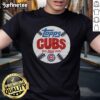 Alt Text: Awesome Chicago Cubs MLB x Topps Baseball T-Shirt featuring vibrant graphics and team logo for fans.