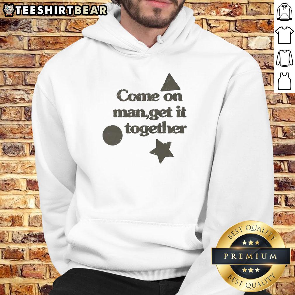 awesome-come-on-man-get-it-together-triangle-circle-star-squid-game-hoodie Awesome Come On Man Get It Together hoodie featuring triangle, circle, star designs inspired by Squid Game.