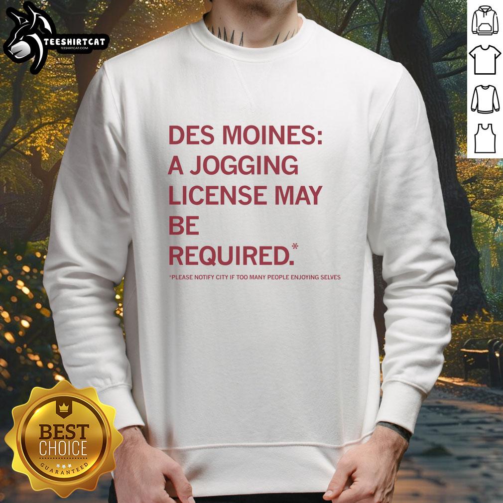 awesome-des-moines-jogging-license-sweatshirt Awesome Des Moines Jogging License Sweatshirt in navy blue, perfect for runners and fitness enthusiasts.