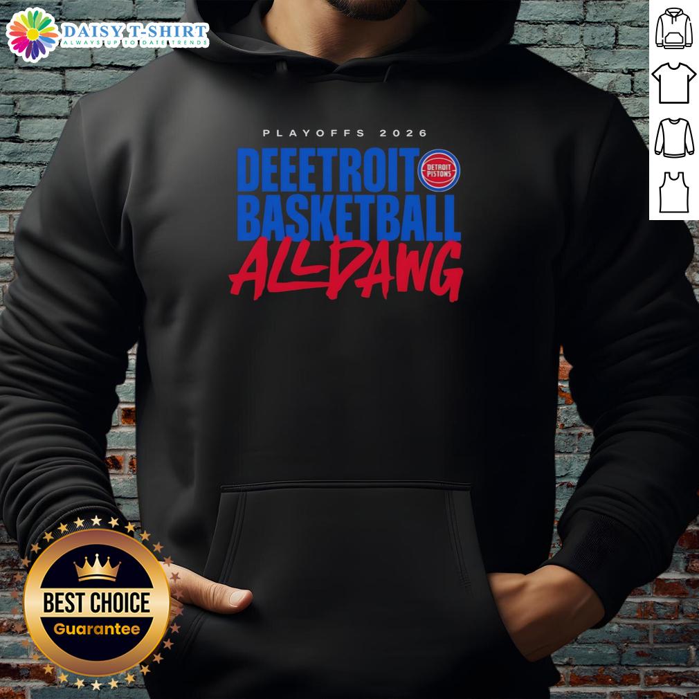Awesome Detroit Pistons All Dawg Nba Playoffs 2026 Hoodie Awesome Detroit Pistons All Dawg NBA Playoffs 2026 Hoodie featuring bold team graphics and a stylish design.