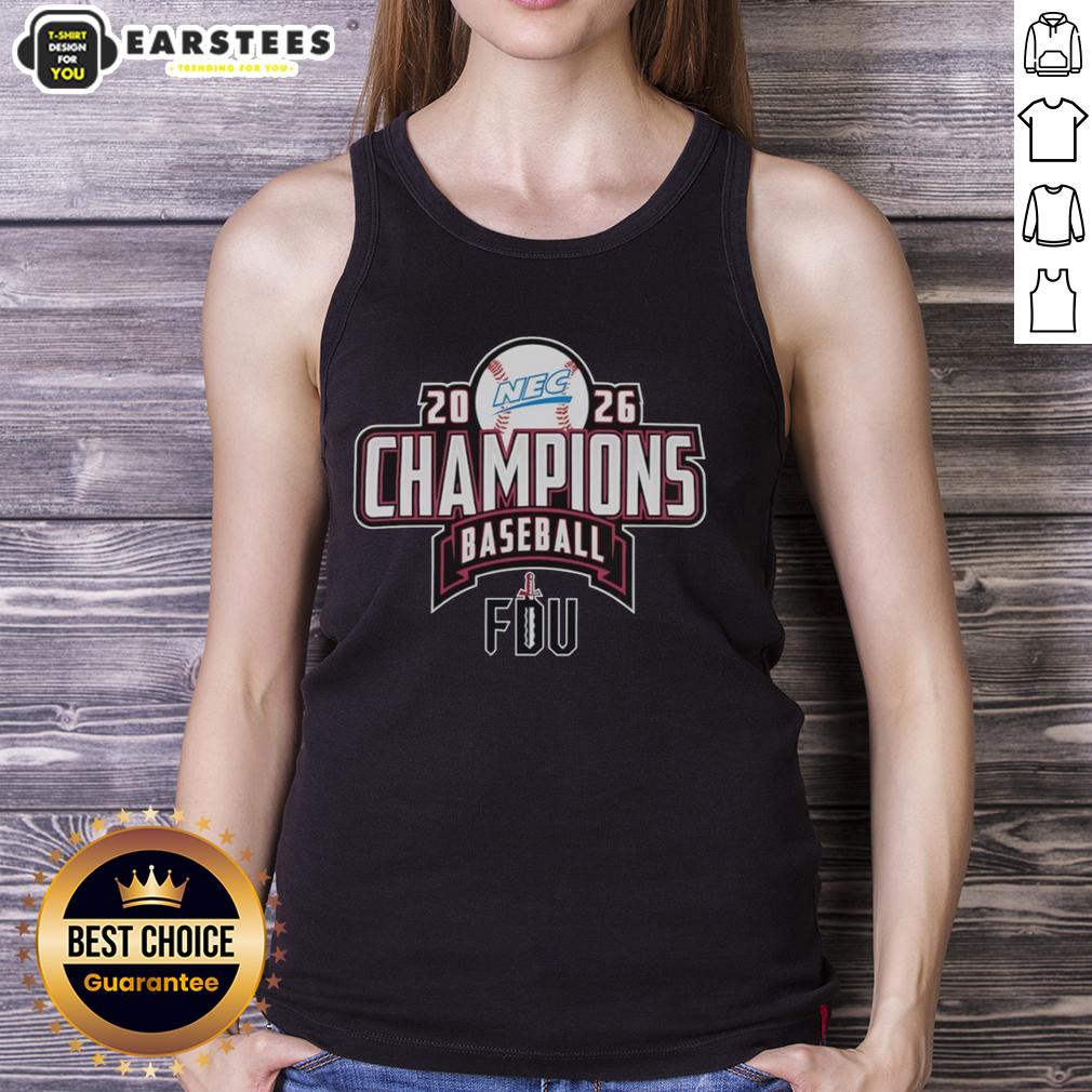 awesome-fairleigh-dickinson-knights-nec-baseball-regular-season-champions-2026-tank-top Fairleigh Dickinson Knights NEC Baseball Regular Season Champions 2026 tank top showcasing team spirit and style.