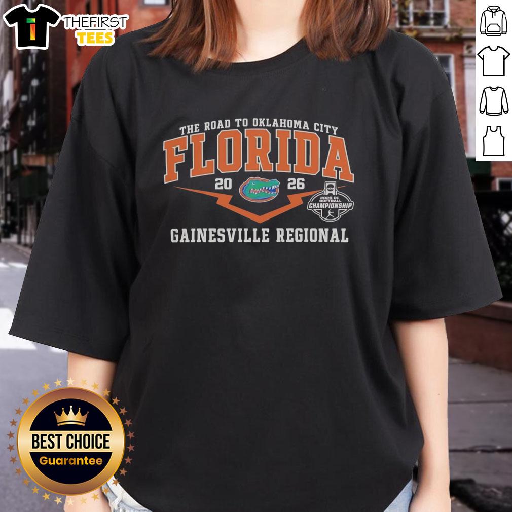 awesome-florida-gators-road-to-oklahoma-city-2026-gainesville-regional-softball-ladies-tee Awesome Florida Gators Road to Oklahoma City 2026 Gainesville Regional Softball Ladies Tee shirt design.