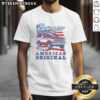 Awesome Ford Bronco American Original Carr and Flag Vintage T-Shirt featuring a classic Bronco design and patriotic colors.