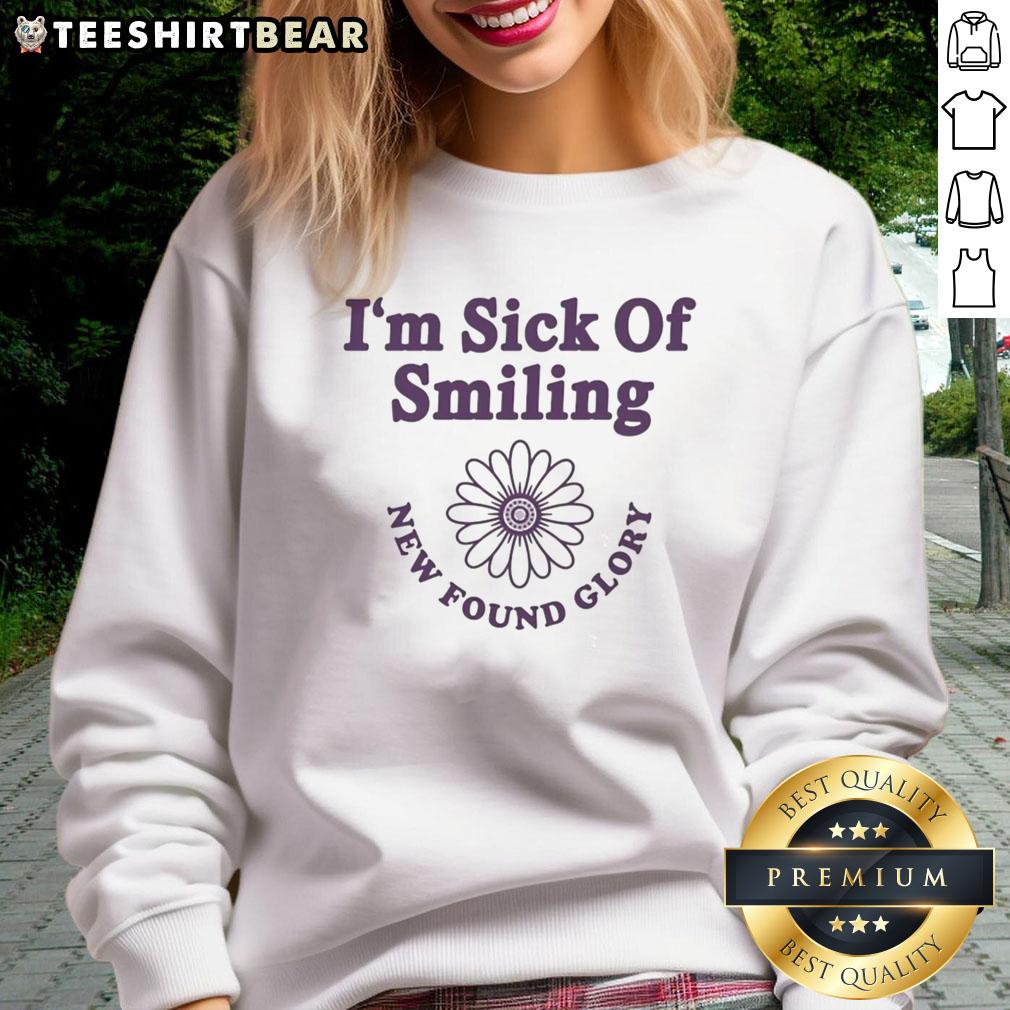 awesome-im-sick-of-smiling-new-found-glory-daisy-sweatshirt Awesome I'm Sick Of Smiling New Found Glory Daisy Sweatshirt in vibrant colors, perfect for fans of the band.