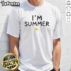 Alt Text: Awesome I'M Summer Sun Graphic T-Shirt featuring vibrant sun design, perfect for summer outings and casual wear.