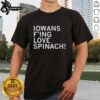 Awesome Iowans Love Spinach T-Shirt featuring a vibrant design celebrating Iowa pride and love for spinach.