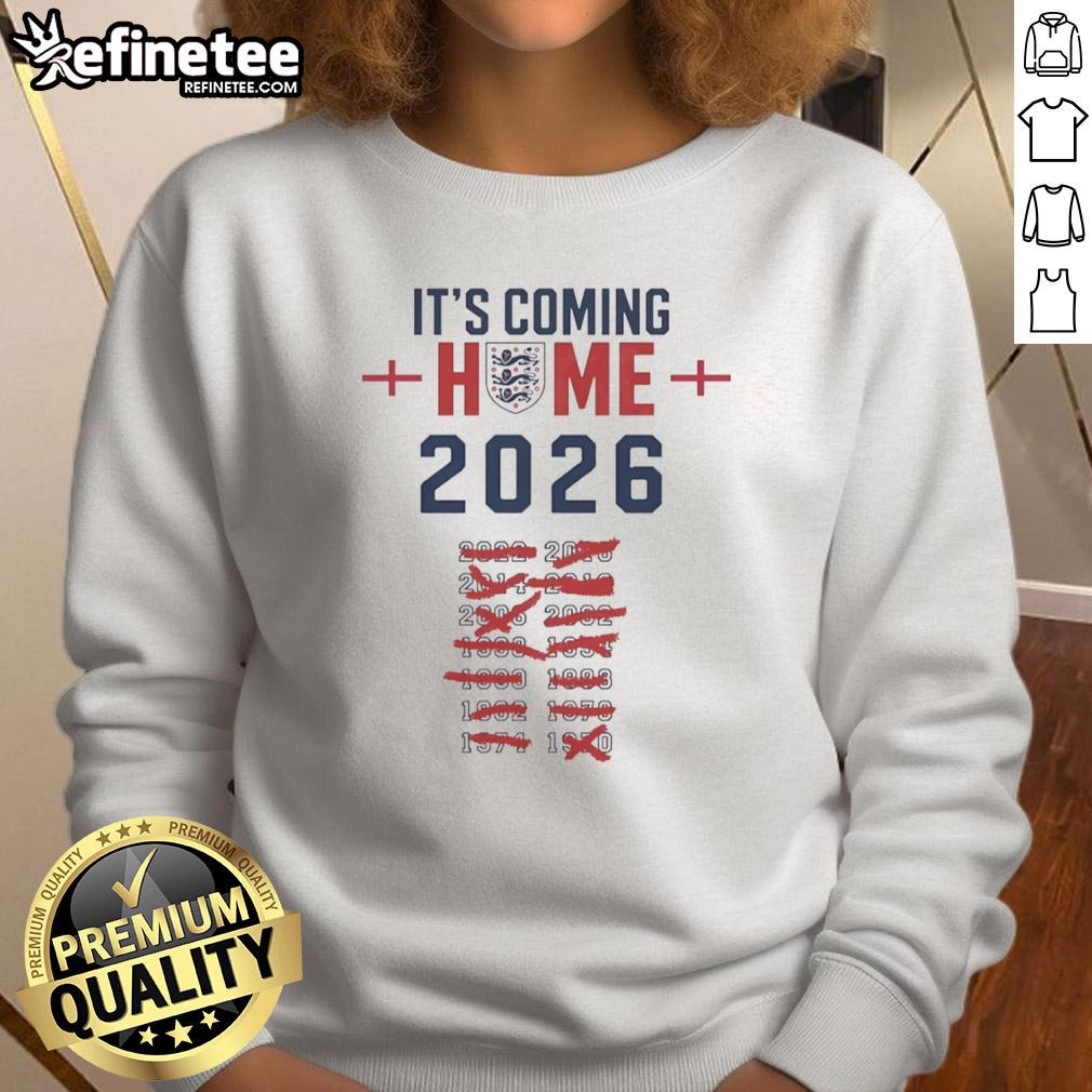 awesome-its-coming-home-2026-england-national-football-sweatshirt Alt Text: Awesome England National Football sweatshirt for 2026, featuring a bold design celebrating the team's homecoming.