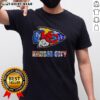 Alt Text: Awesome Kansas City Chiefs Kansas City Royals Sporting Kansas City logo mashup t-shirt design showcasing team pride.