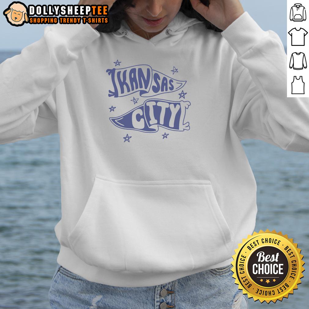 Awesome Kansas City Pennants Hoodie Alt Text: Awesome Kansas City Pennants Hoodie featuring vibrant colors and a stylish design for fans and casual wear.