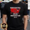 Awesome Miami Redhawks The Last Undefeated Team T-Shirt featuring bold graphics and vibrant colors for fans.
