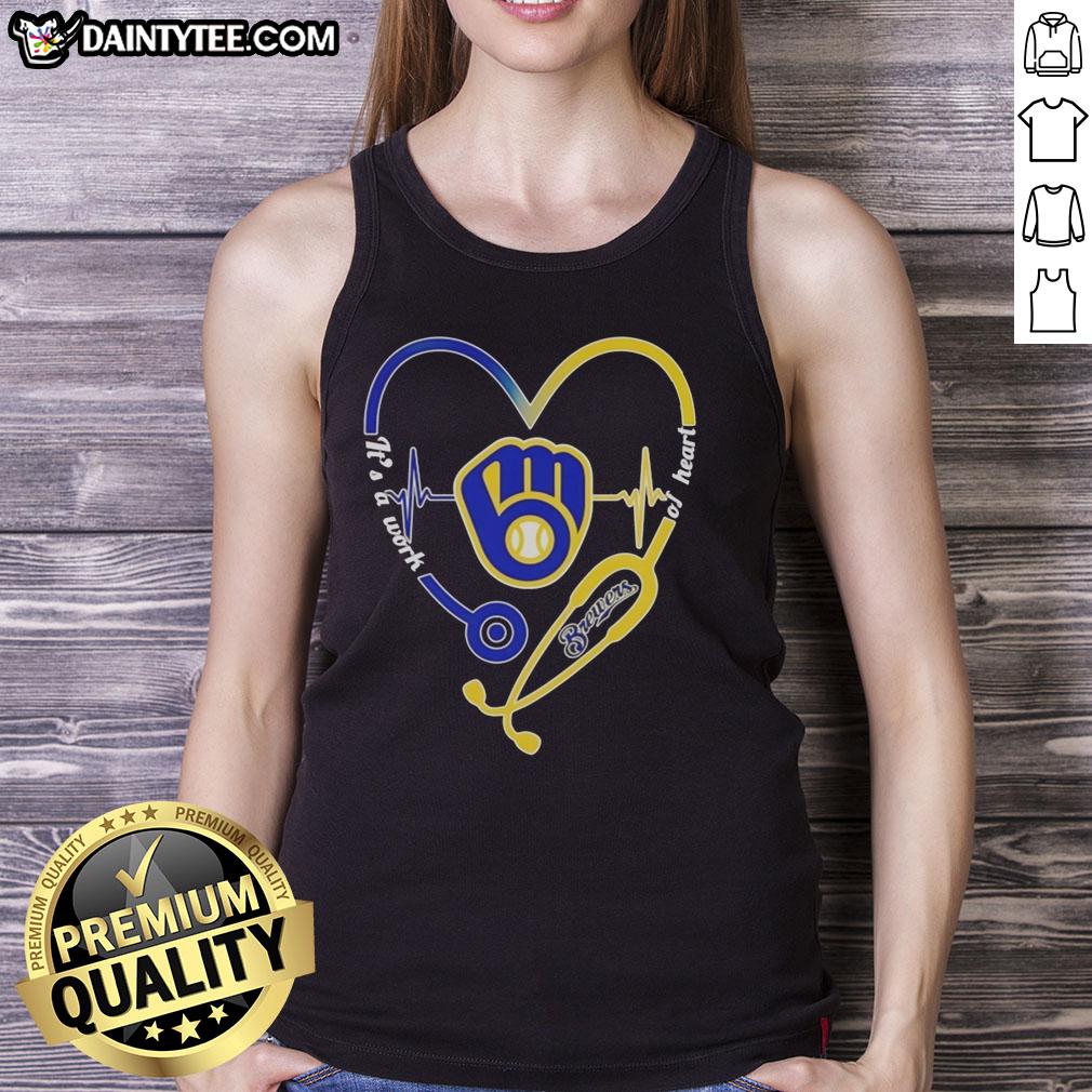 awesome-milwaukee-brewers-stethoscope-heartbeat-its-a-work-of-heart-tank-top Milwaukee Brewers stethoscope heartbeat tank top showcasing a unique design for fans and healthcare enthusiasts.