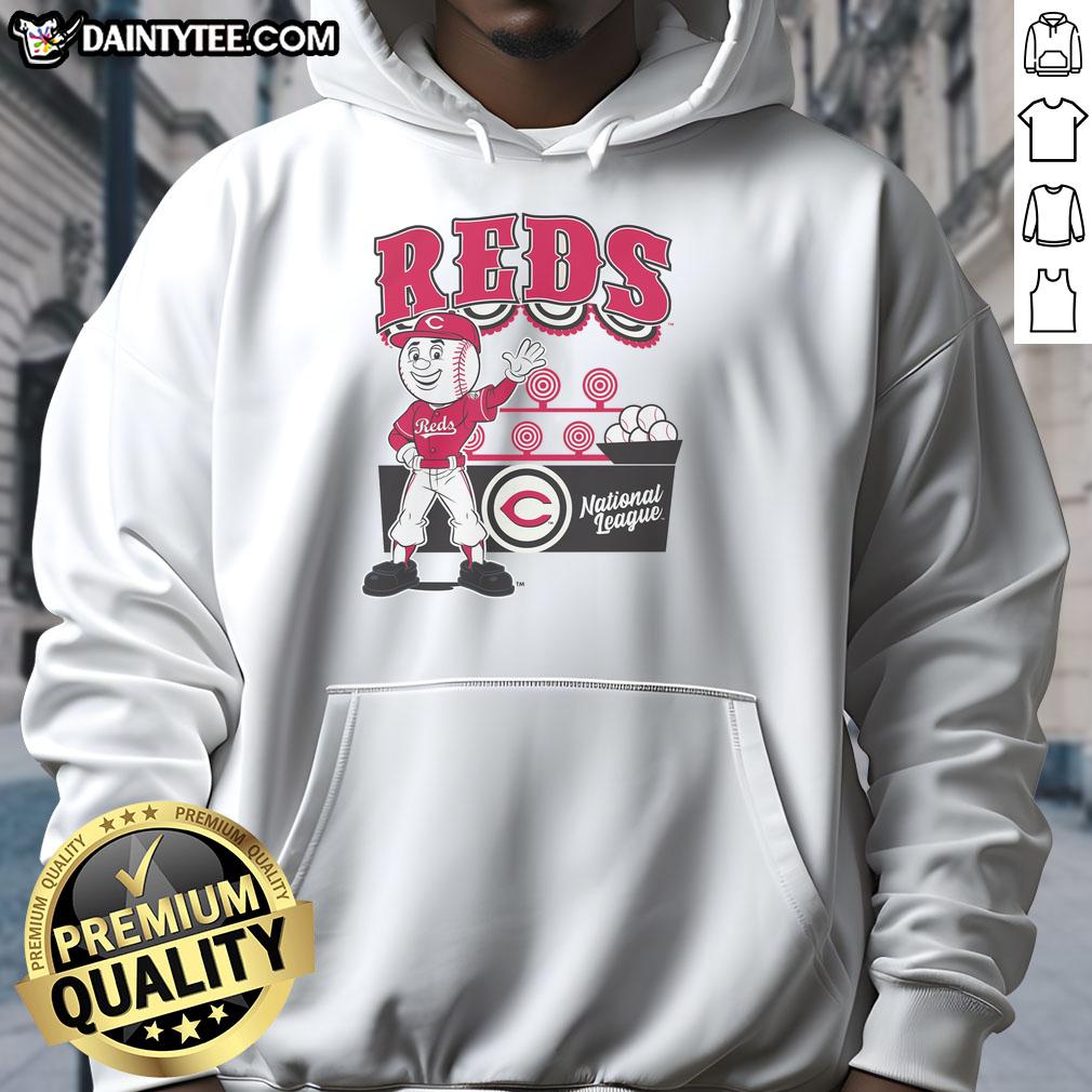 awesome-mitchell-ness-cream-cincinnati-reds-step-back-up-hoodie Alt Text: Awesome Mitchell & Ness Cream Cincinnati Reds Step Back Up Hoodie for stylish fan apparel and comfort.