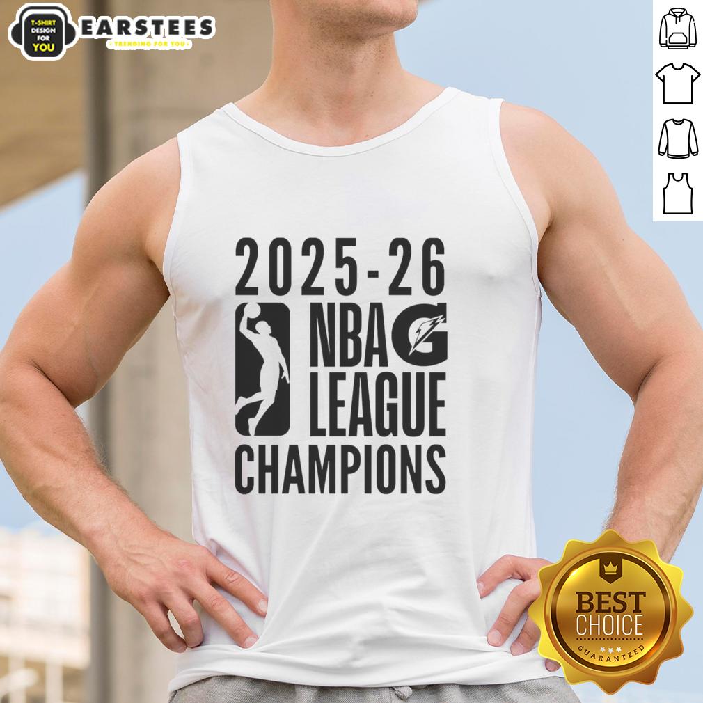awesome-nba-g-leagues-champions-2025-2026-tank-top 2025-2026 NBA G League Champions tank top featuring vibrant design and team logos, perfect for fans.