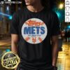 Awesome New York Mets MLB x Topps Baseball The Real One T-Shirt featuring iconic team colors and logo design.