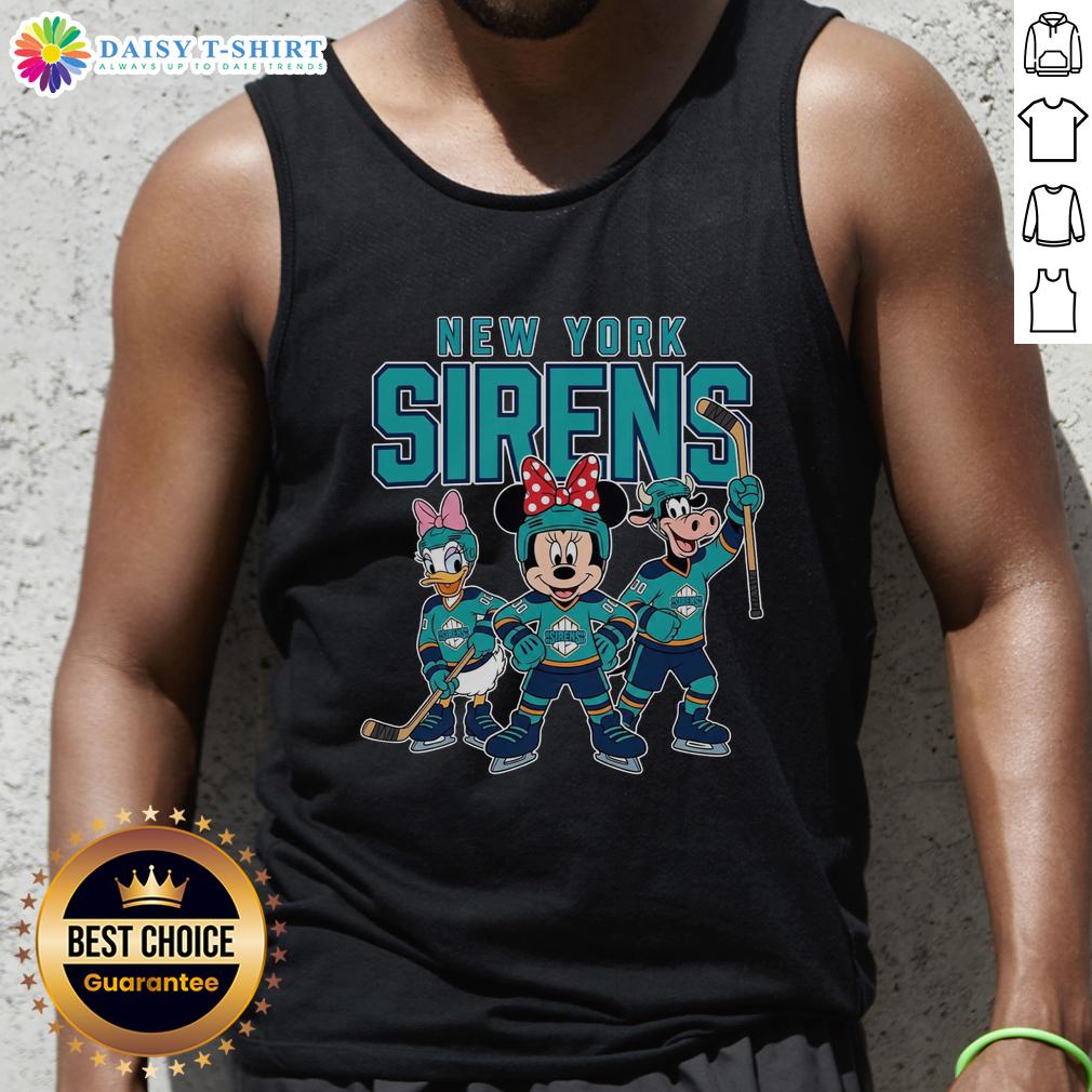 Awesome New York Sirens Cartoon Team Ice Hockey Tank Top Awesome New York Sirens cartoon team ice hockey tank top featuring vibrant graphics and team logo for fans.