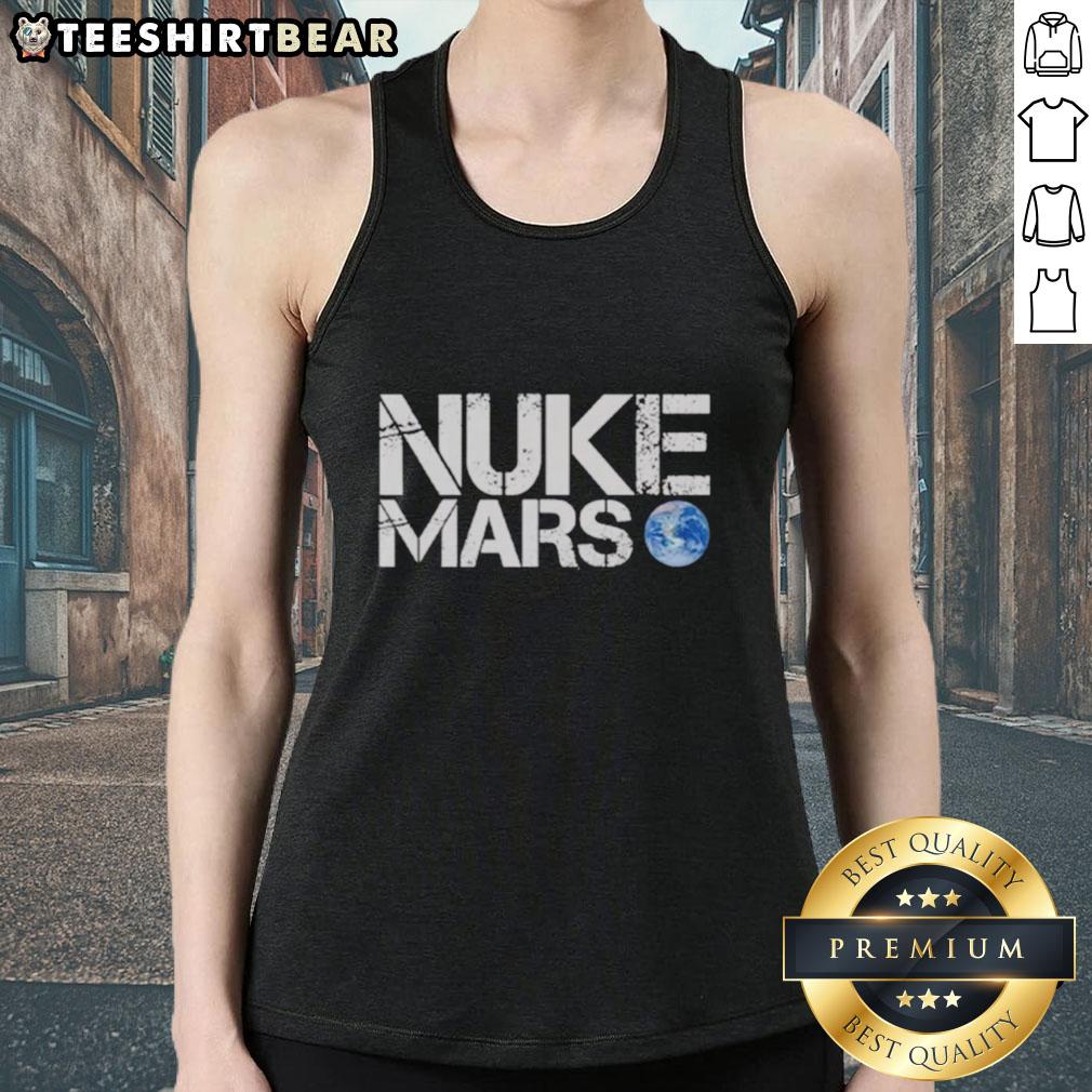 awesome-nuke-mars-elon-musk-tank-top Elon Musk tank top featuring an awesome nuke Mars graphic, perfect for fans of space exploration and bold fashion.