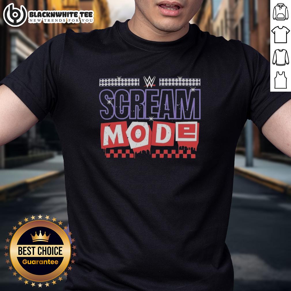 Awesome Paige And Brie Bella Scream Mode Logo T Shirt Awesome Paige and Brie Bella scream mode logo T-shirt featuring vibrant graphics of WWE superstars for fans and collectors.