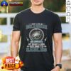 Alt Text: Awesome Philadelphia Eagles NFL t-shirt stating 'I May Live In Delaware On Sundays, My Heart Belongs To Eagles'