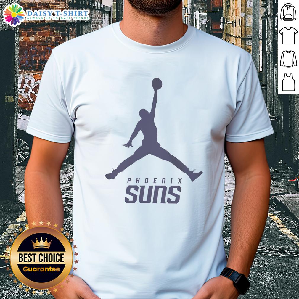 Awesome Phoenix Suns Nba Jordan Logo T Shirt Awesome Phoenix Suns NBA Jordan logo T-shirt featuring vibrant colors and stylish design for basketball fans.