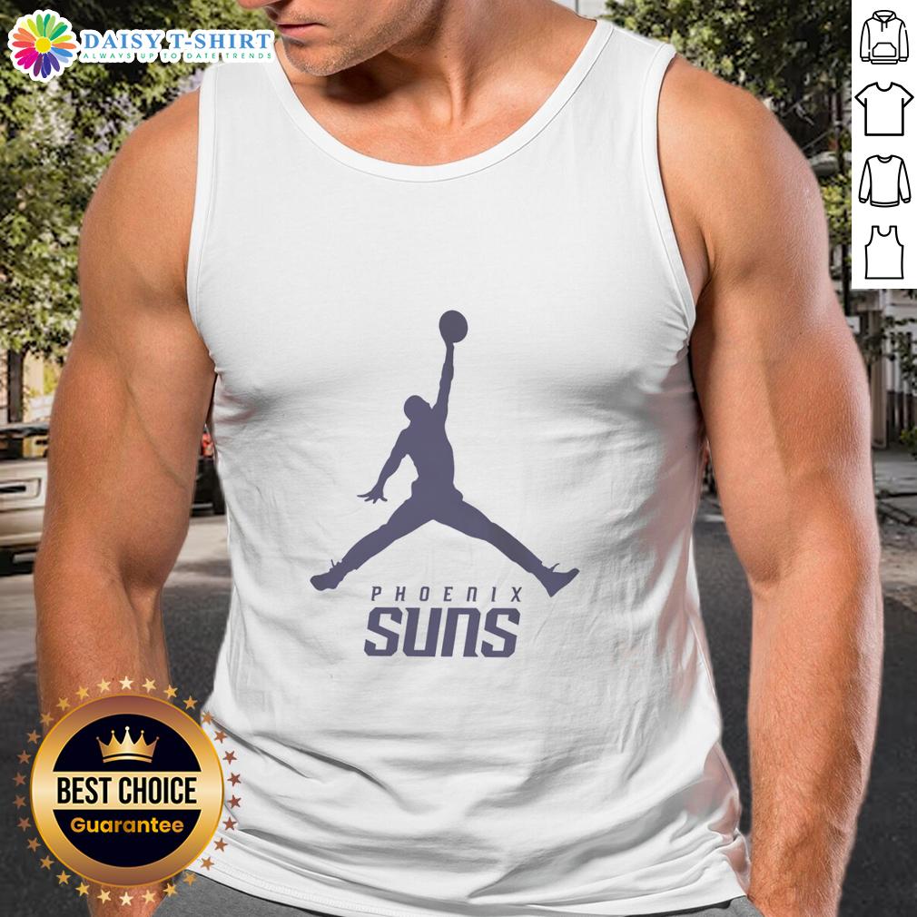Awesome Phoenix Suns Nba Jordan Logo Tank Top Alt Text: Awesome Phoenix Suns NBA Jordan logo tank top featuring vibrant colors and stylish design for fans.