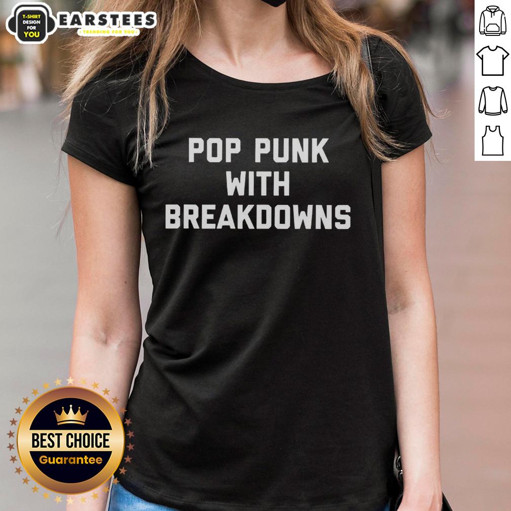 awesome-pop-punk-with-breakdowns-ladies-tee Awesome Pop Punk With Breakdowns Ladies Tee featuring vibrant graphics and a comfortable fit for music lovers.