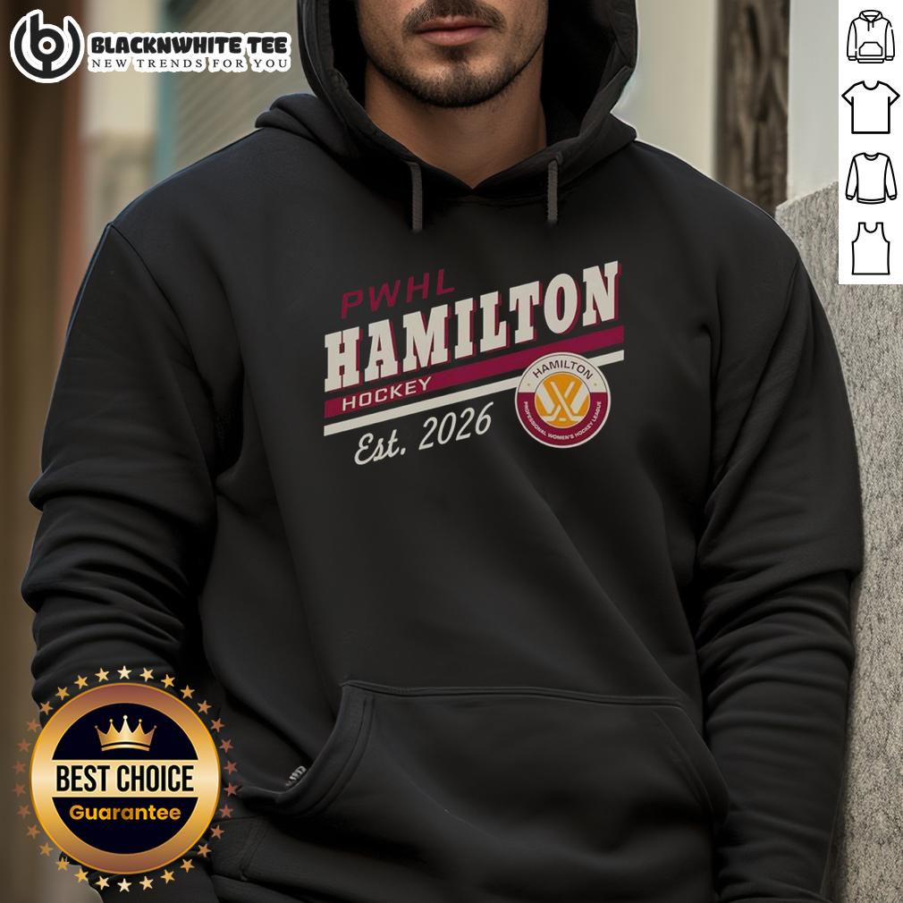 Awesome Pwhl Hamilton Hockey Est 2026 Logo Hoodie Awesome PWHL Hamilton Hockey Est 2026 logo hoodie featuring vibrant graphics and a stylish design for fans.