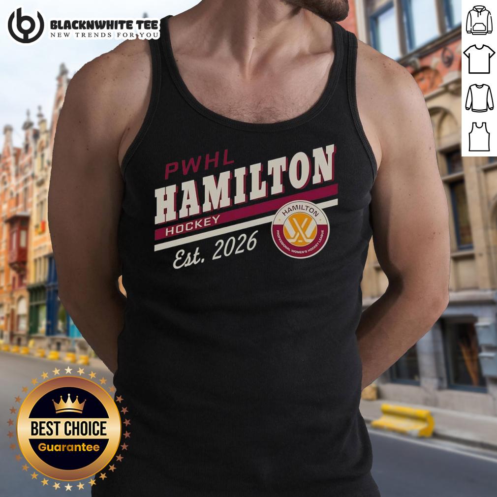 Awesome Pwhl Hamilton Hockey Est 2026 Logo Tank Top Awesome PWHL Hamilton Hockey Est 2026 logo tank top featuring bold graphics and vibrant colors for fans.
