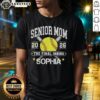 Alt Text: Awesome Senior Mom 2026 Personalized Softball Classic Bat Crossed T-Shirt for proud softball moms.