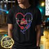 St. Louis Cardinals t-shirt featuring a stethoscope and heartbeat design, perfect for fans and healthcare professionals.