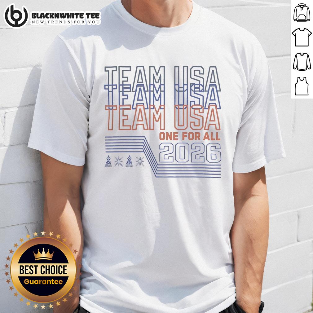 Awesome Team Usa One For All 2026 Sports Tournament Graphic T Shirt Awesome Team USA One For All 2026 Sports Tournament Graphic T-Shirt showcasing patriotic design for fans and athletes.