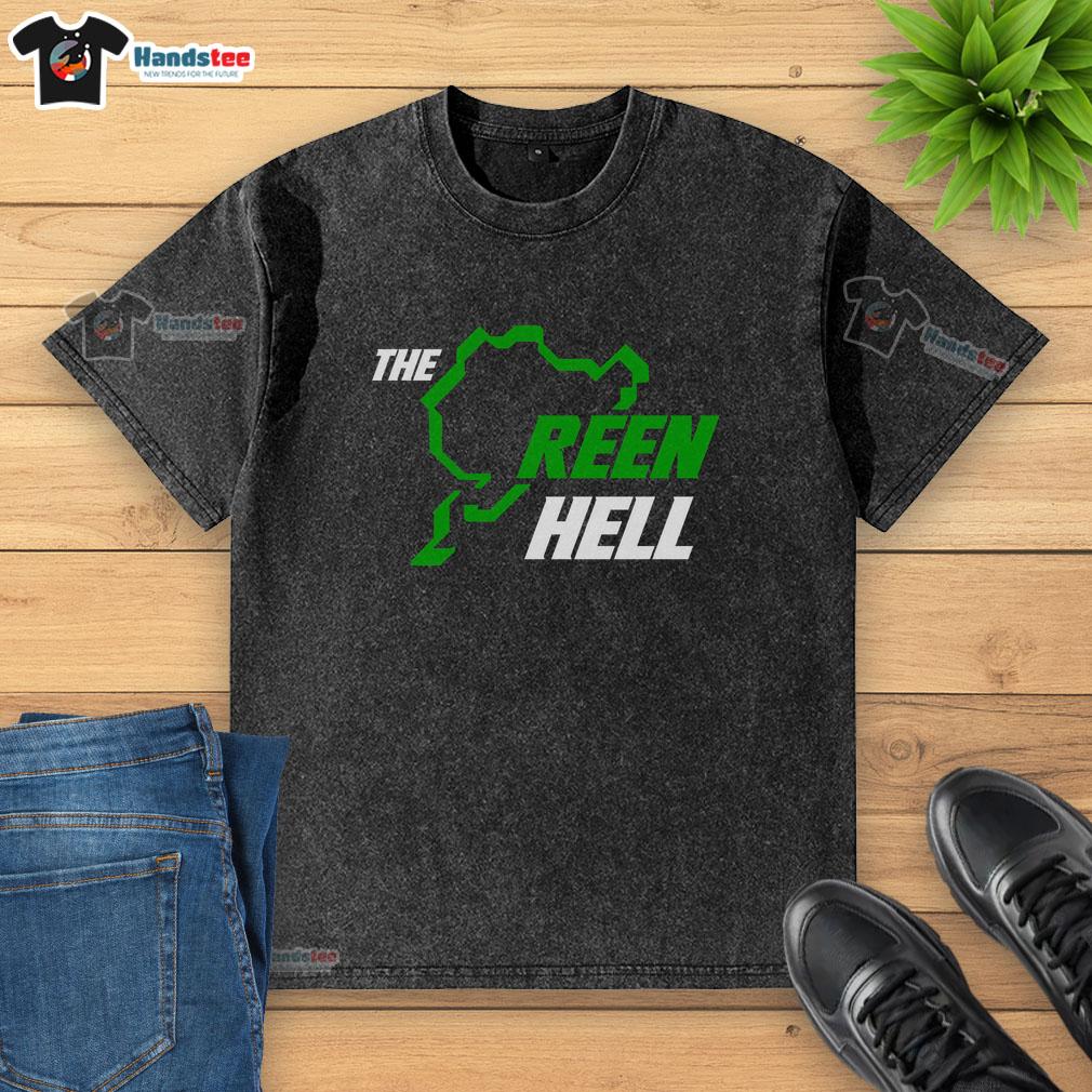 awesome-the-green-hell-aint-easy-being-washed-t-shirt Awesome The Green Hell Ain't Easy Being Washed T-Shirt featuring a unique graphic design for adventure lovers.