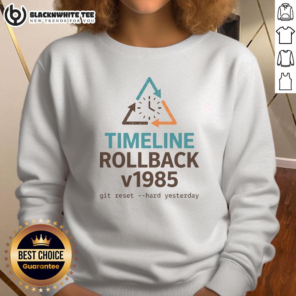 Awesome Timeline Rollback V1985 Sweatshirt Awesome Timeline Rollback V1985 Sweatshirt in stylish design, perfect for casual wear and retro fashion lovers.