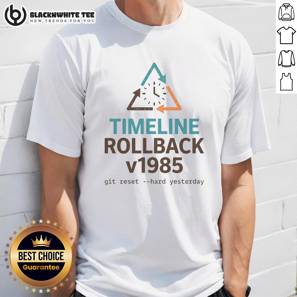 Awesome Timeline Rollback V1985 T Shirt Awesome Timeline Rollback V1985 T-Shirt featuring a vintage design and vibrant colors, perfect for retro fashion lovers.